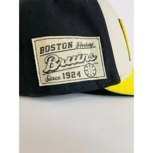 RARE Logo Athletic Boston Bruins Fanatics Snapback Hat Cap NHL VINTAGE Rare Vintage 1990s Boston Bruins Logo Athletic Sharktooth  main image 4